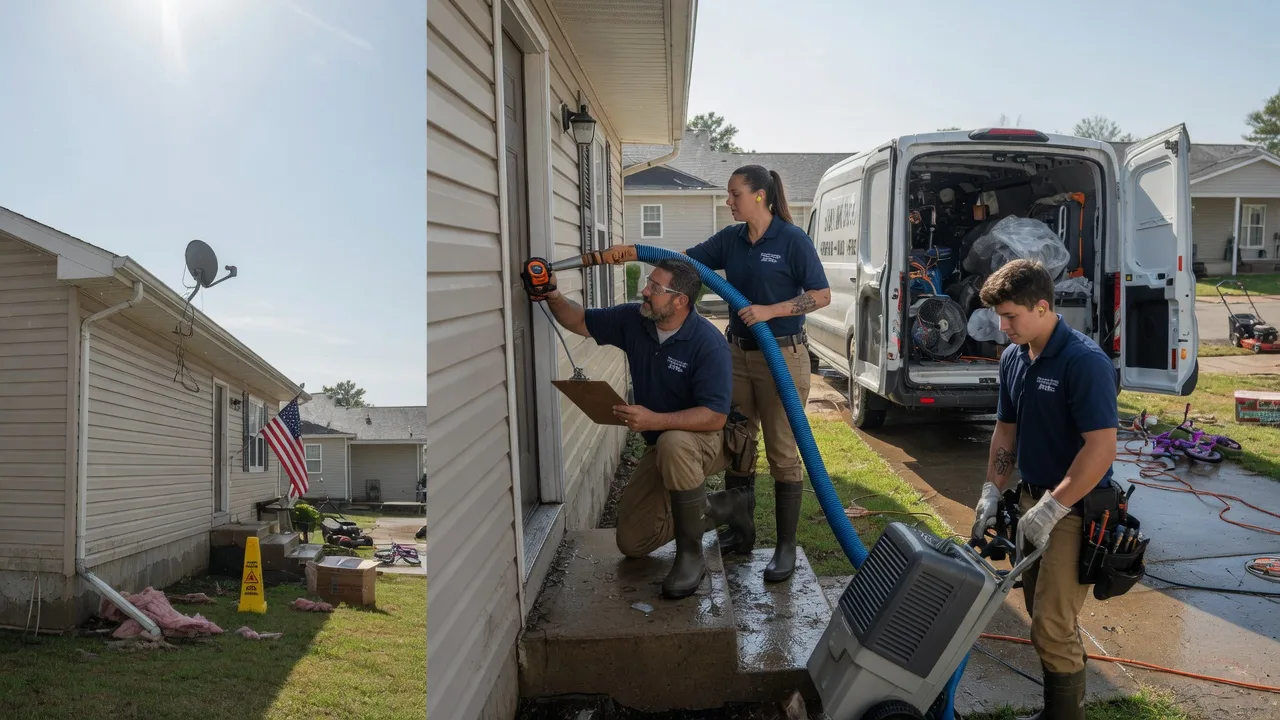 Ceiling Water Damage Restoration in Middletown, OH near me